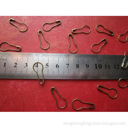 Cheap Price 22mm Metal Garment Hangtag Pear Shape Safety Pin
